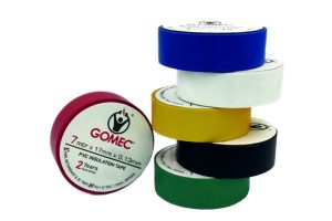 What is a PVC Insulation Tape? We all have seen, colored tapes with which wires are joined, coded and attached, but have we ever wondered, what it is made up of? What does it do? Or what is the best to insulate the wires? Today, in this article let us learn & understand what PVC Tape is, What Gomec PVC Insulation Tape does, and few facts about it here and there! PVC insulation tape is made of gentle virgin PVC and an adhesive layer of natural rubber, it has a high level of adhesive energy and is very stretchable and is well organized in a wide variety of temperatures. Gomec is a high-quality insulating tape which provides optimum protection against dust, UV radiation, moisture, dirt, acids, alkalis and solvents, and is efficient in a broad range of temperatures. FACTS ABOUT GOMEC PVC INSULATION TAPES Below are the few facts about Gomec PVC Insulation Tapes, that give the answers to WHY CHOOSE GOMEC TAPES, above any other tape! 1. Resistant to a temperature of 50°C: Gomec PVC Tapes, resists the heat flow of up to 50°C. This in turn makes it easy to handle wires & cables. 2. Available in 6 colors: Gomec PVC Tapes are available in 6 varieties of colors, i.e., in white, black, red, green, blue, and yellow. The colors tapes, helps in color coding of wire, making it easy to identify the wires. 3. Used & suitable in more than 8 types of industries: Gomec PVC tapes are not only limited to electronics industry but also used in various other sectors such as, solar energy sector, aerospace industry, telecommunication, shipbuilding, defense industry, chemical industry, automobile industry, rail transportation and so on! 4. Meets BIS 7809/part 3/ sec-1 Requirements: Gomec PVC tapes meets all the requirements listed under IS 7809 (Part 3/ Sec 1), which makes sure our product is of best quality, safe & reliable for customers. 5. Flame Retardant: Gomec PVC Tapes are made of flame-retardant materials, that help you prevent the spread of fire! To sum it up, Gomec PVC Tapes are made with lot of expert attention, making sure to serve only best to our customers!